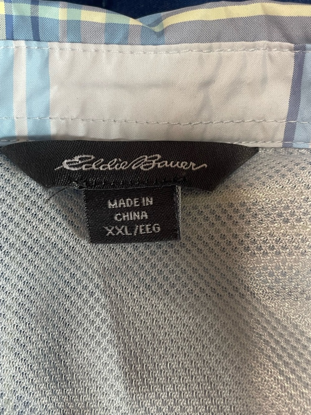 Eddie Bauer Womens XXL Blue Plaid/Green Adventurer Shirt Button Up Dry Lot Of 2 - Picture 2 of 15